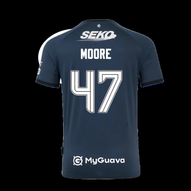 2025-2026 Rangers Third Shirt (Moore 47)-SoccerKits Hub | Buy Soccer Jerseys Online